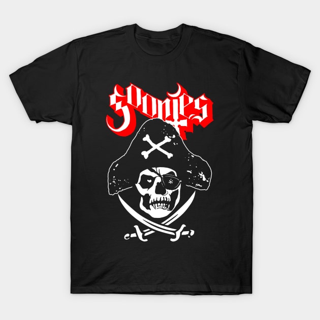 80's Movies Ghost Pirate Skull Metal Band Shirt Parody T-Shirt by BoggsNicolas